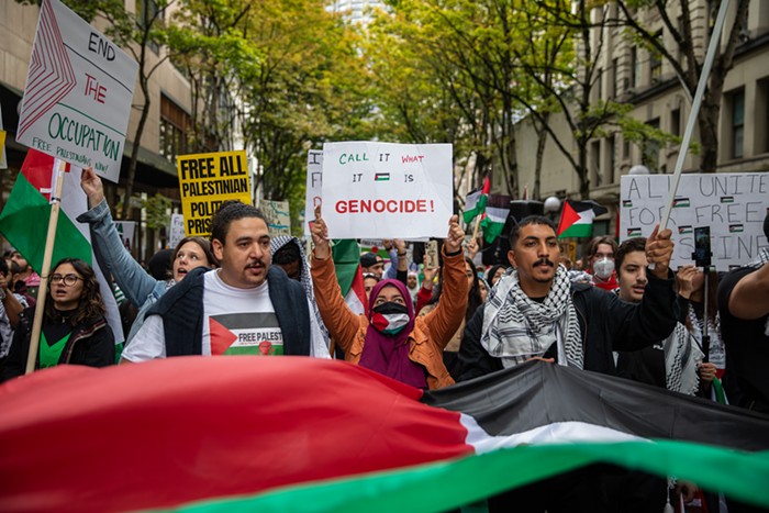 As a Ground Invasion Looms, Thousands in Seattle Protest for a Free Palestine